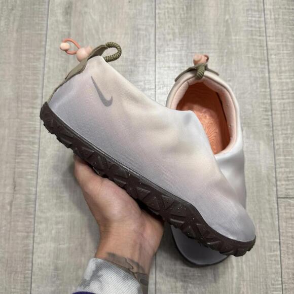 Nike ACG Moc Premium Trail Hiking Shoes Sail White Brown HF3410 100 Size 9 Men